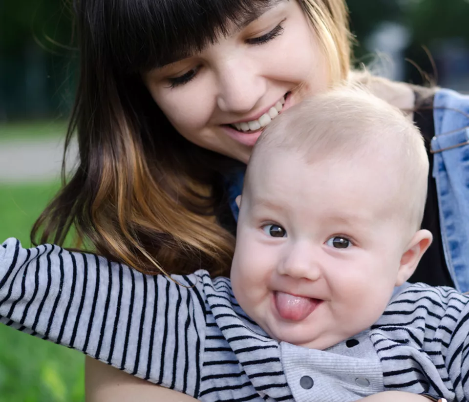 mother and baby in foster care